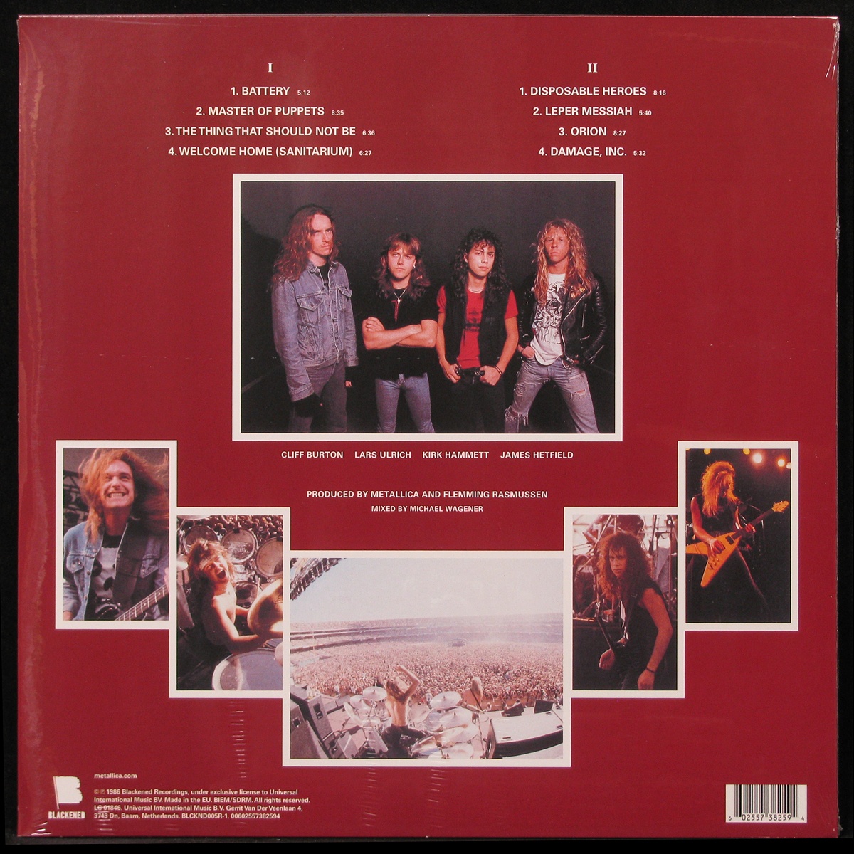 LP Metallica — Master Of Puppets фото 2