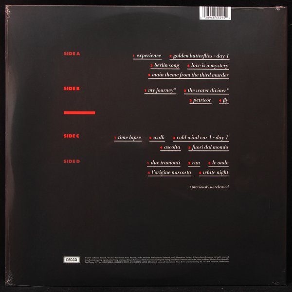 LP Ludovico Einaudi — Cinema (2LP) фото 2