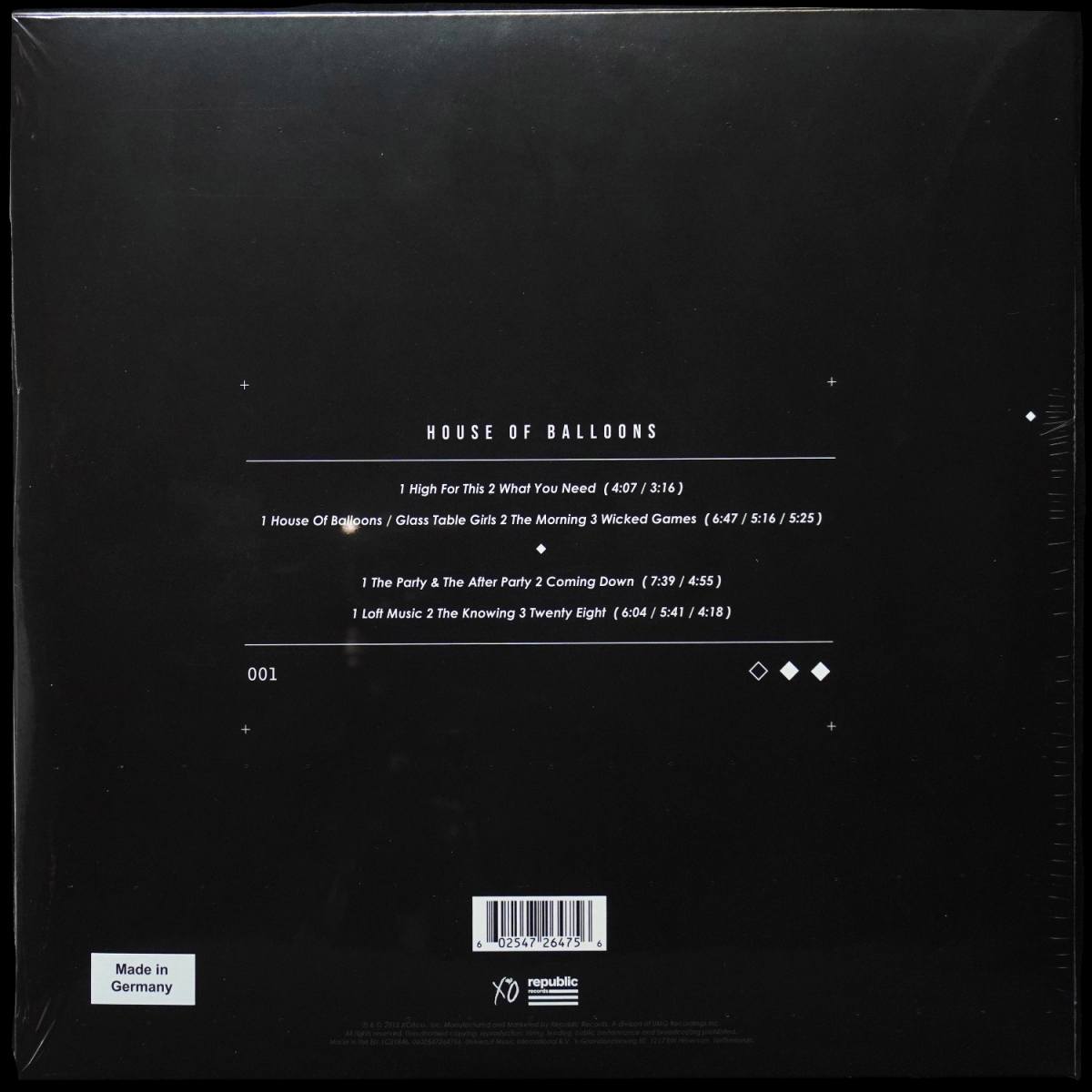 LP Weeknd — House Of Balloons (2LP) фото 2
