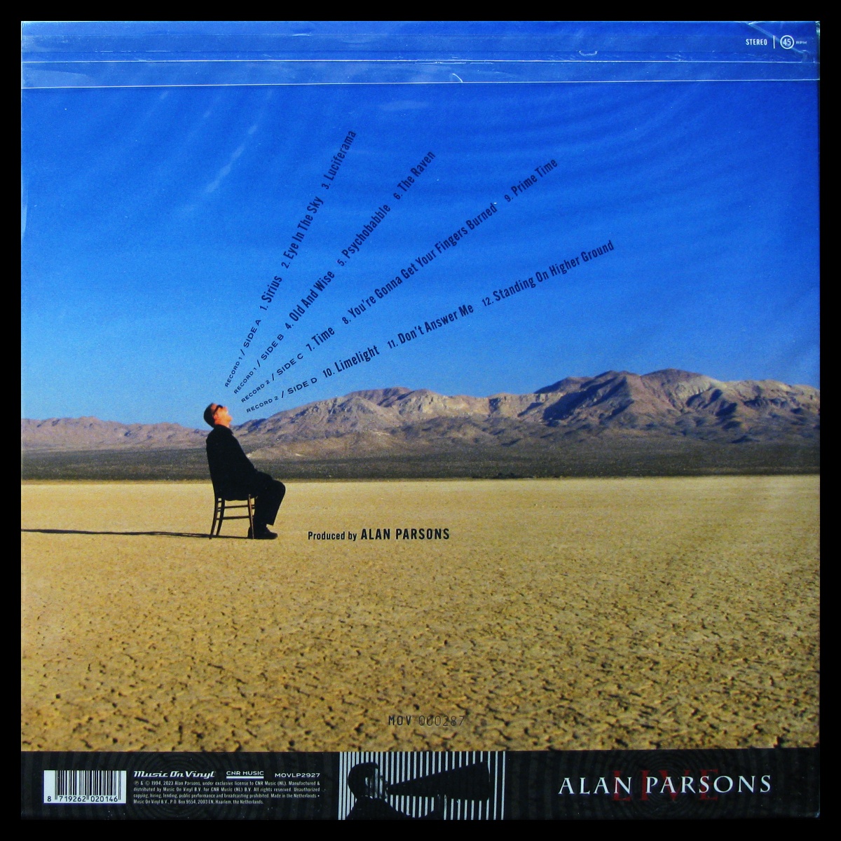 LP Alan Parsons Project — Live (2LP, цветной винил) фото 2