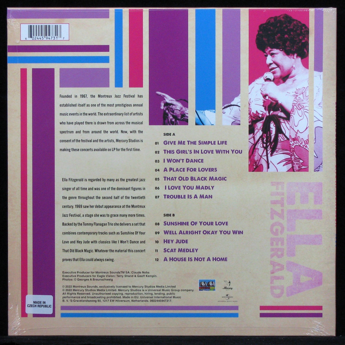 LP Ella Fitzgerald — Live At Montreux 1969 фото 2