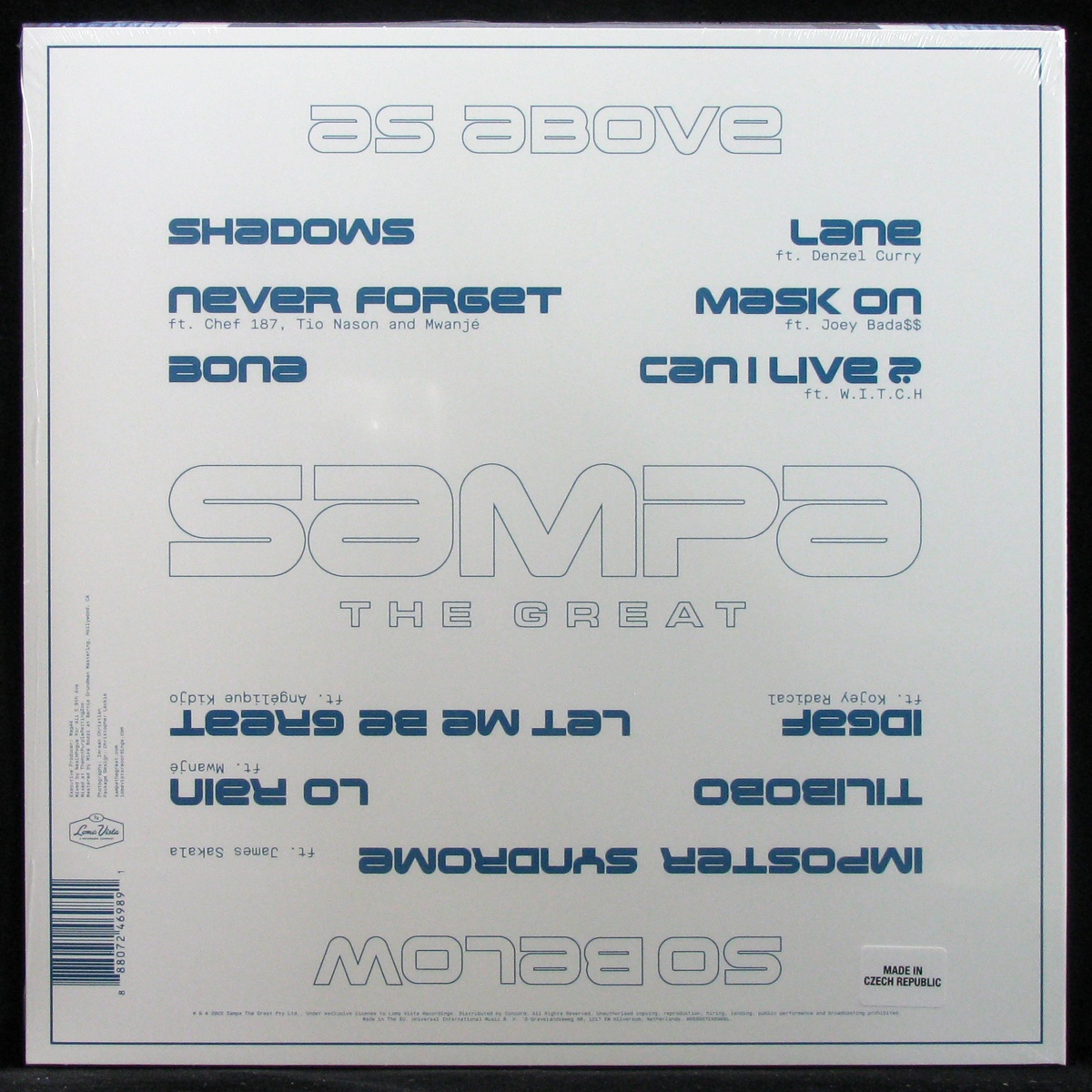 LP Sampa The Great — As Above So Below (цветной винил) фото 2