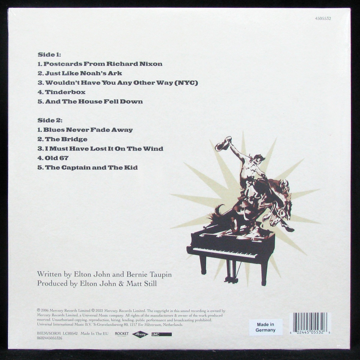 LP Elton John — Captain & The Kid фото 2