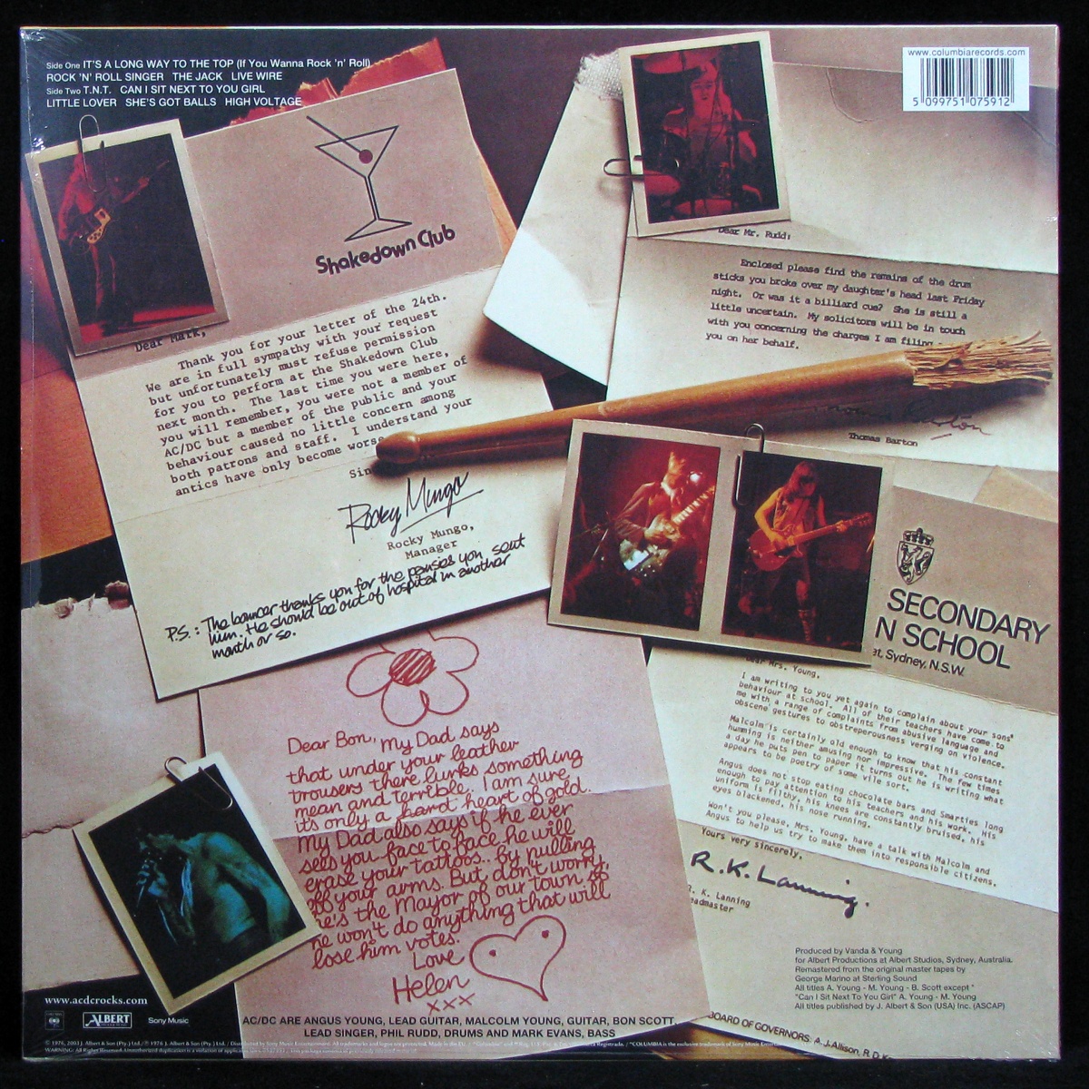 LP AC/DC — High Voltage фото 2