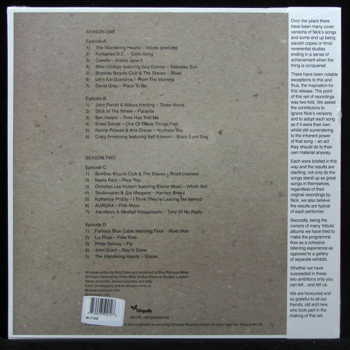 LP V/A — Endless Coloured Ways (The Songs Of Nick Drake) (2LP, + obi) фото 2