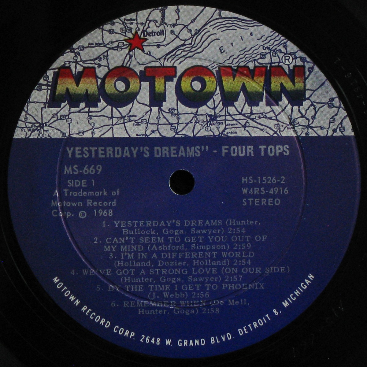 LP Four Tops — Yesterday's Dreams фото 3