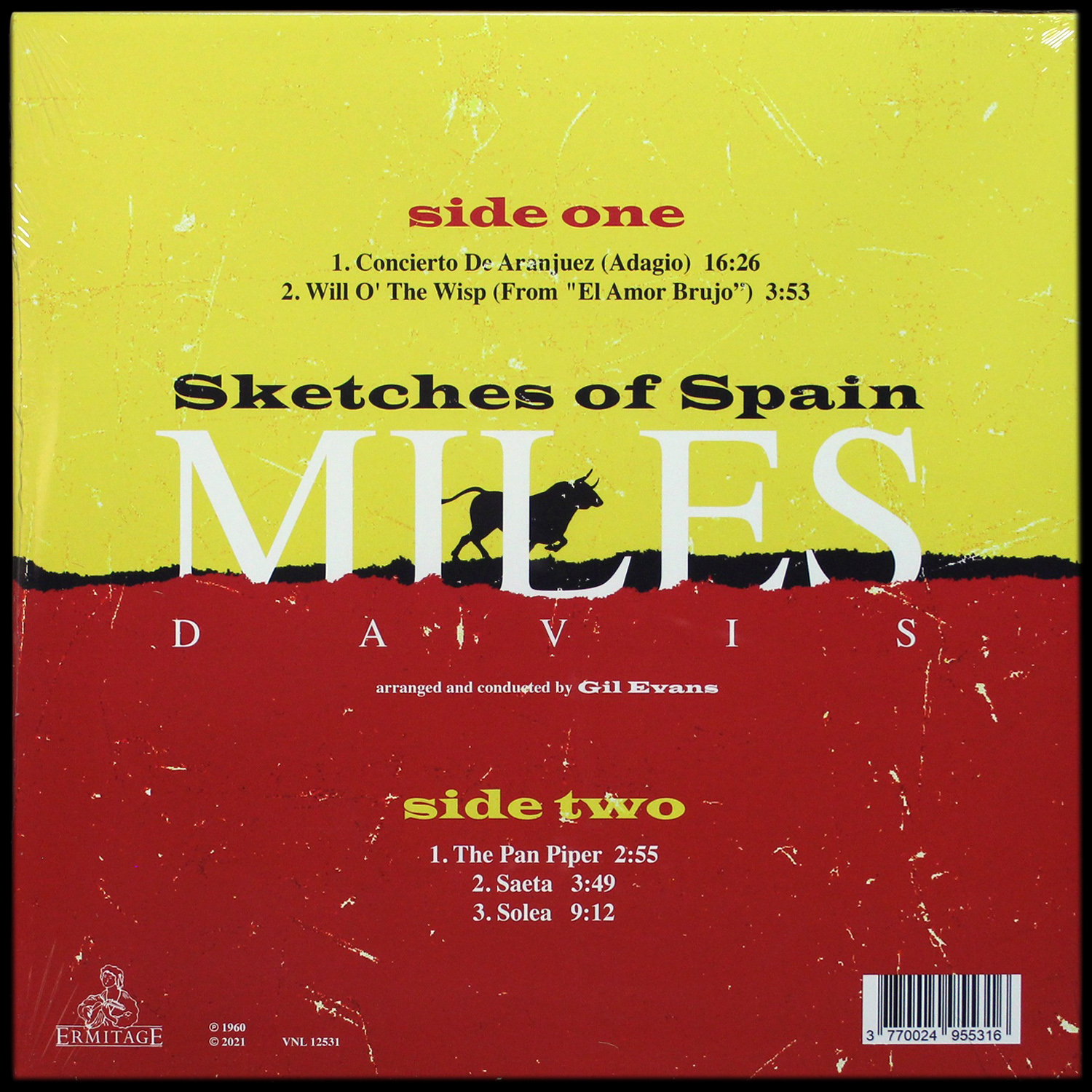 LP Miles Davis — Sketches Of Spain (цветной винил) фото 2