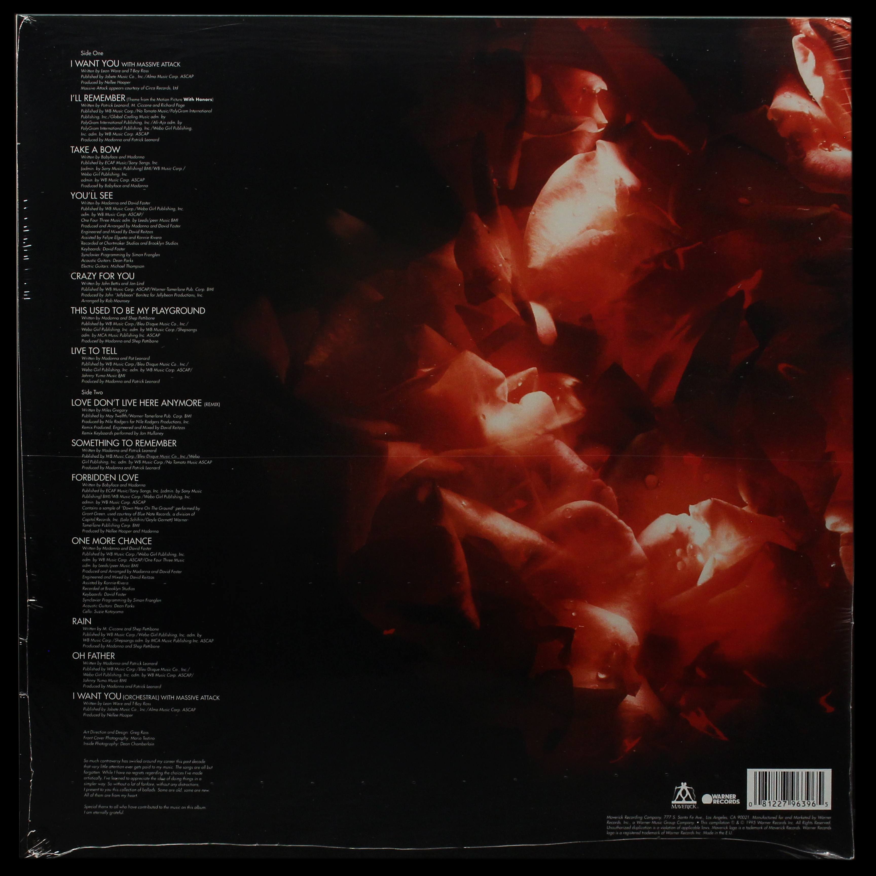 LP Madonna — Something To Remember фото 2