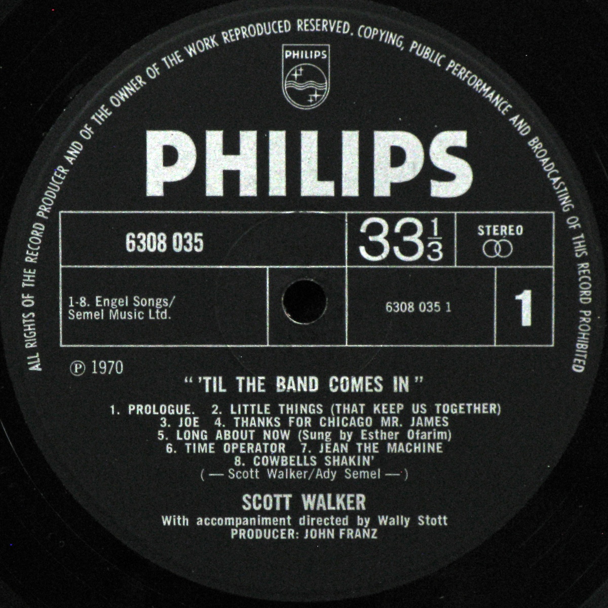 LP Scott Walker — Til The Band Comes In фото 3