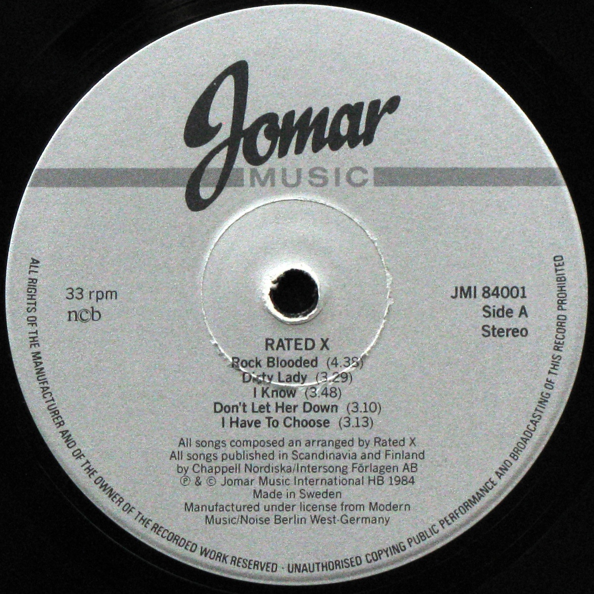 LP Rated-X — Rock Blooded фото 2