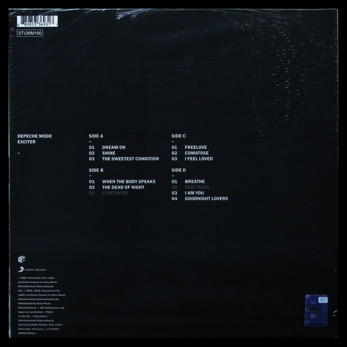 LP Depeche Mode — Exciter (2LP) фото 2