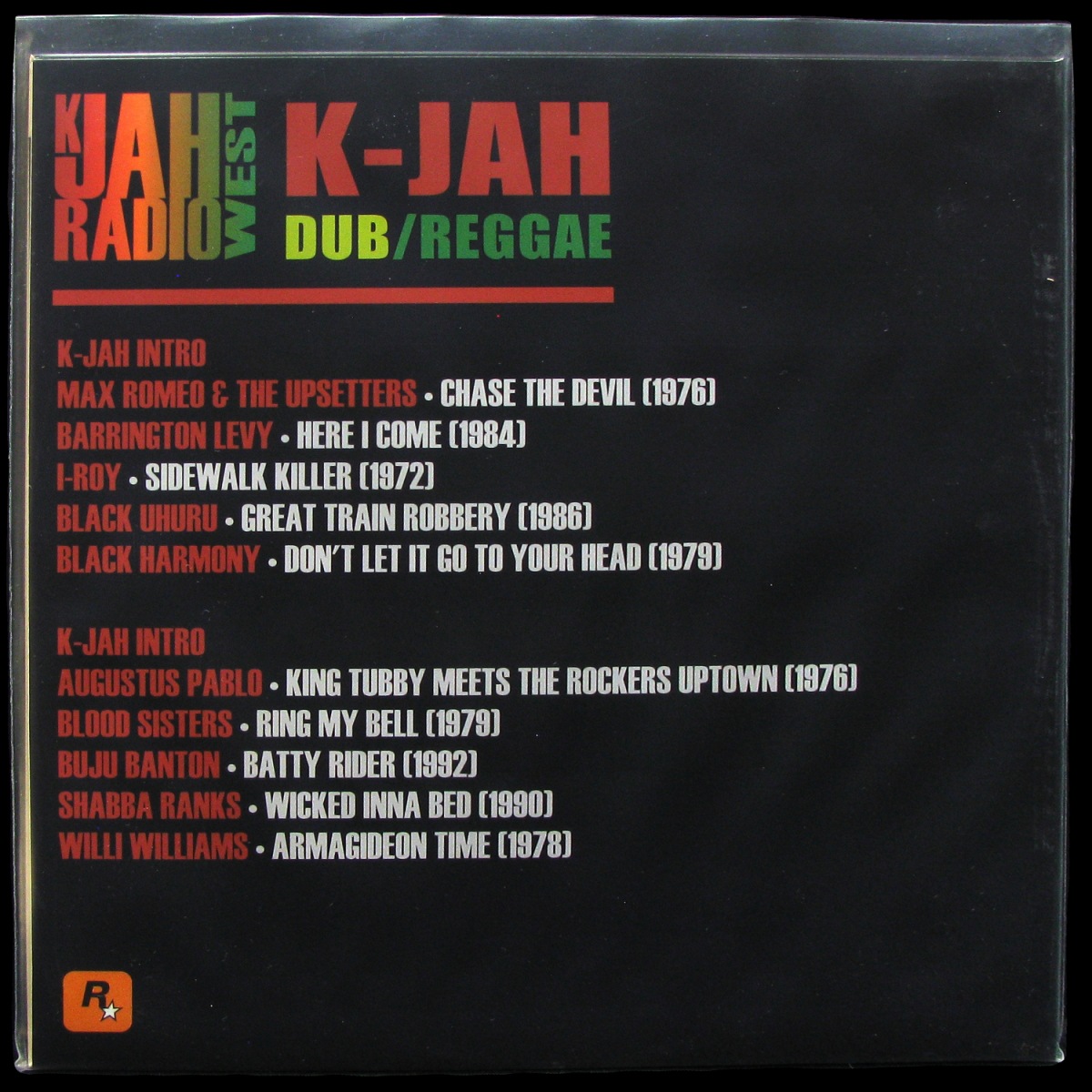 LP V/A — K-JAH Radio West (Grand Theft Auto: San Andreas Soundtrack) фото 2