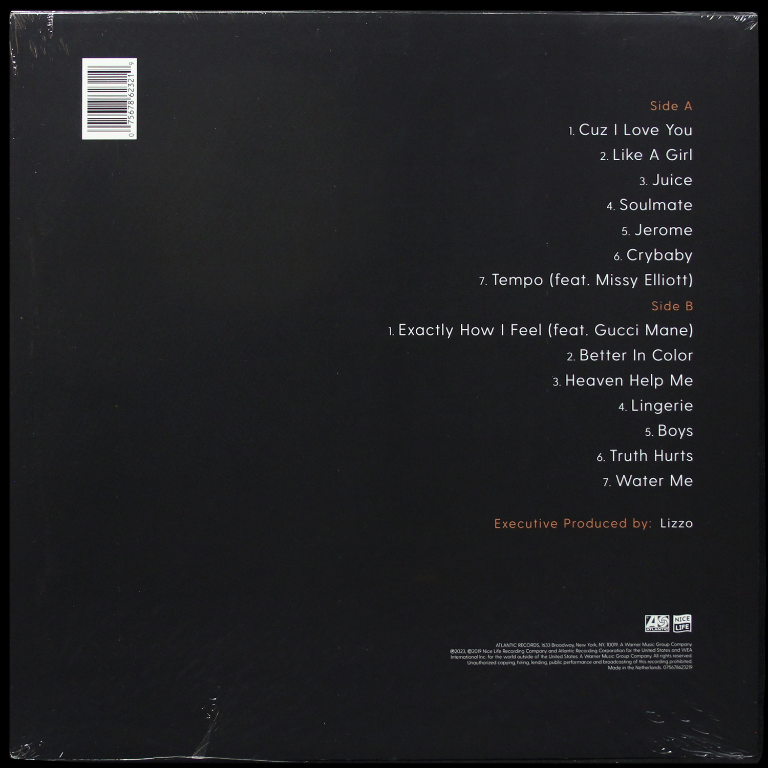 LP Lizzo — Cuz I Love You (цветной винил) фото 2