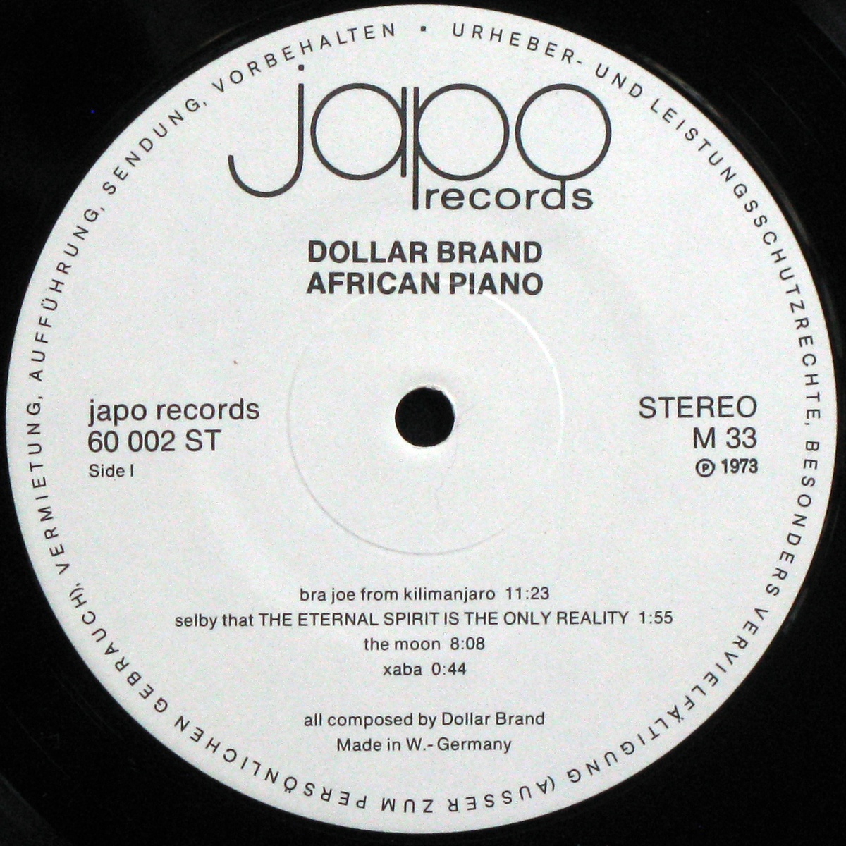 LP Dollar Brand — African Piano фото 3
