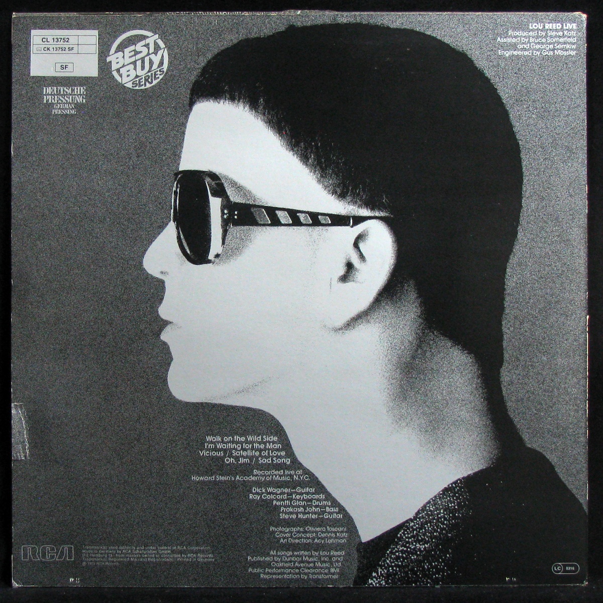 LP Lou Reed — Live фото 2