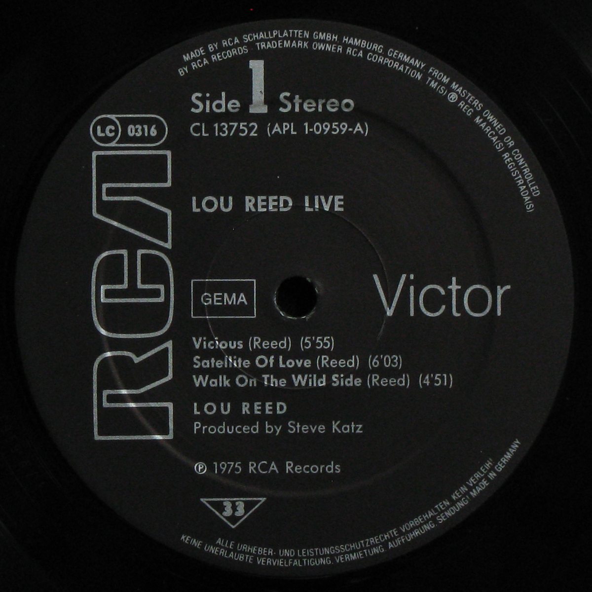 LP Lou Reed — Live фото 3