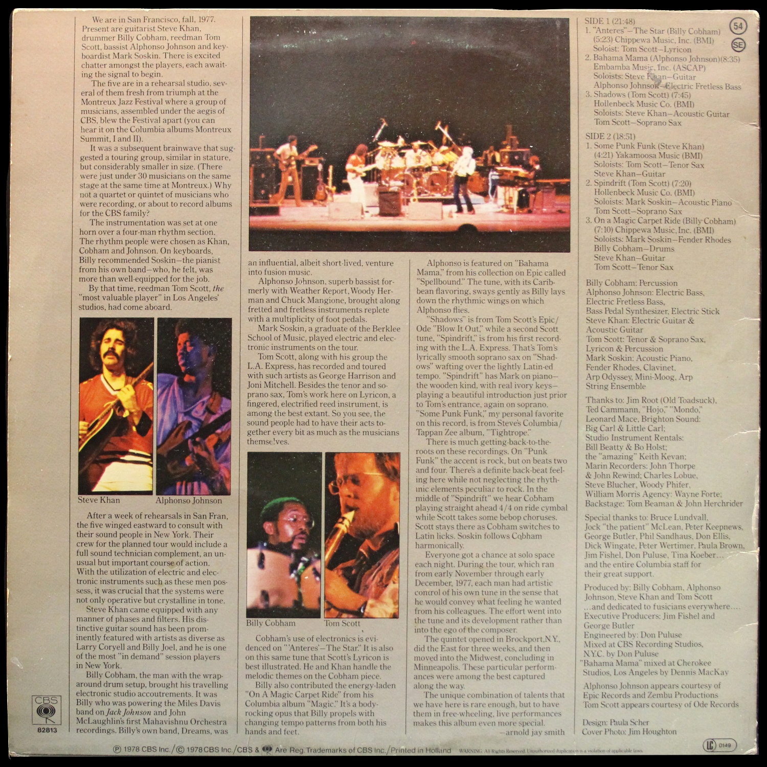 LP Billy Cobham — Alivemutherforya фото 3