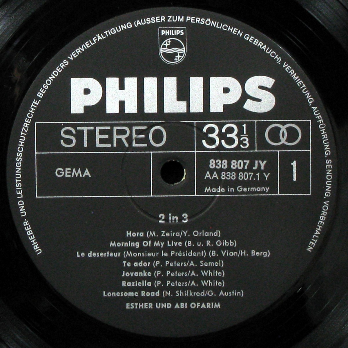 LP Esther & Abi Ofarim — 2 In 3 (coverbooklet) фото 2