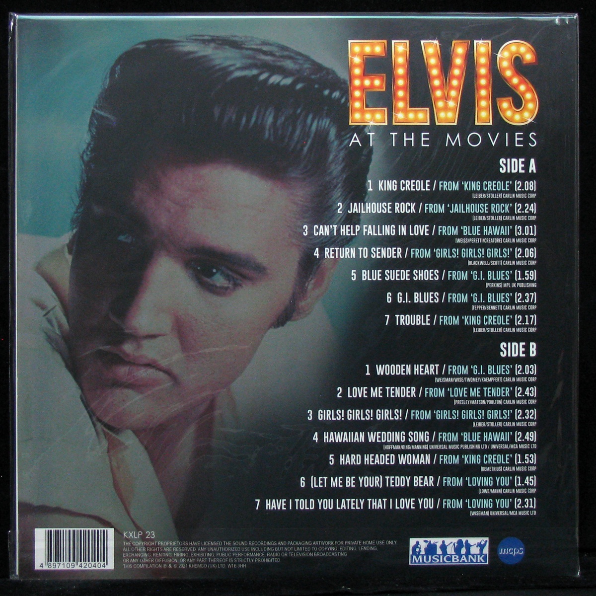 LP Elvis Presley — Elvis At The Movies фото 2
