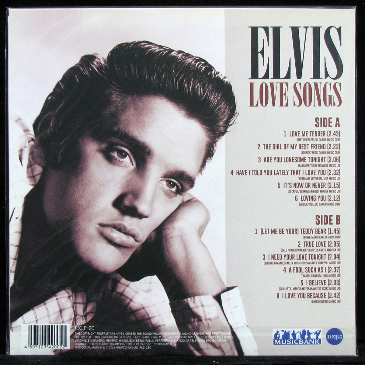 LP Elvis Presley — Love Songs фото 2