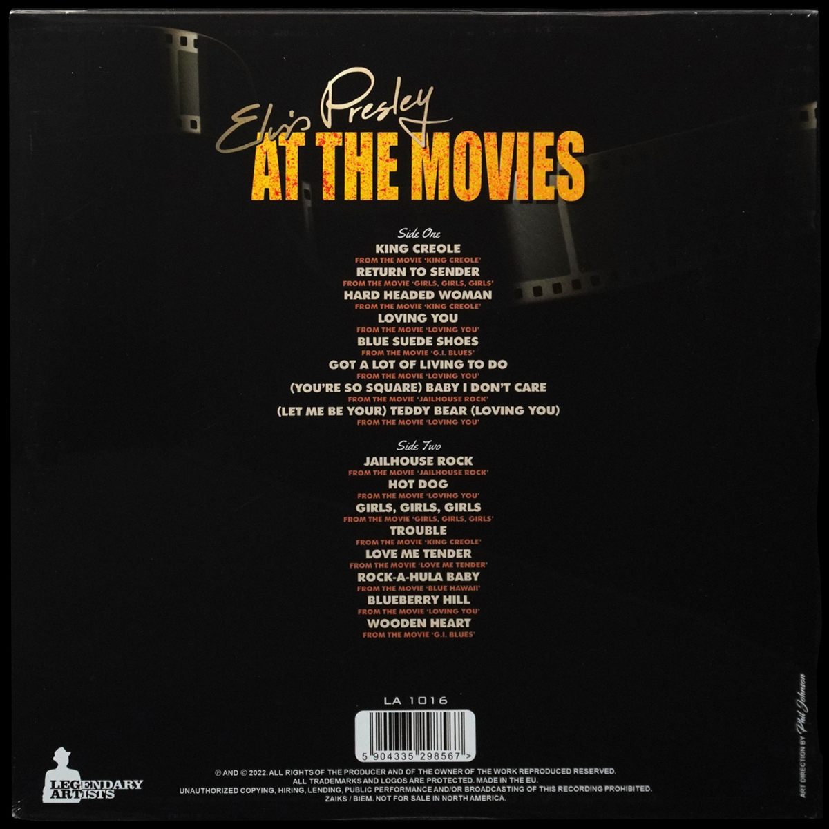 LP Elvis Presley — Elvis At The Movies фото 2