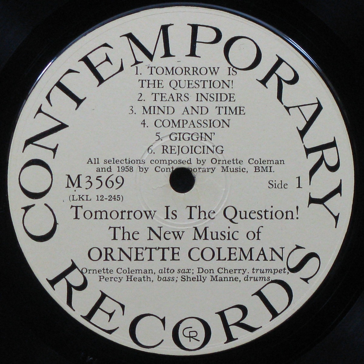 LP Ornette Coleman — Tomorrow Is The Question! (моно) фото 3