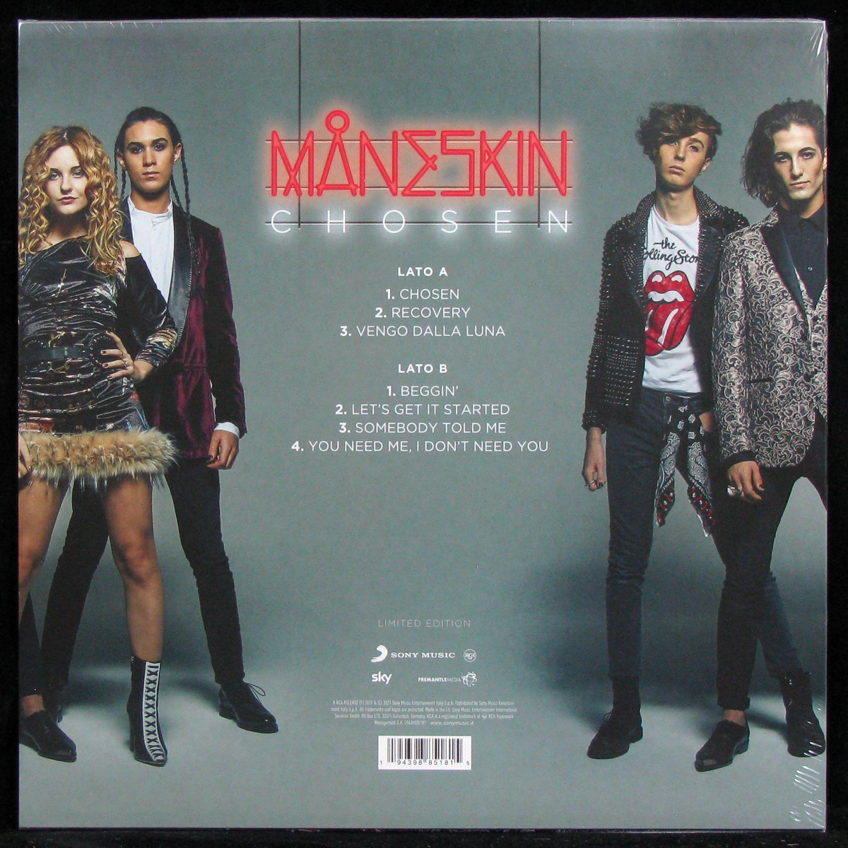 LP Maneskin — Chosen (цветной винил, EP (мини-альбом)) фото 2