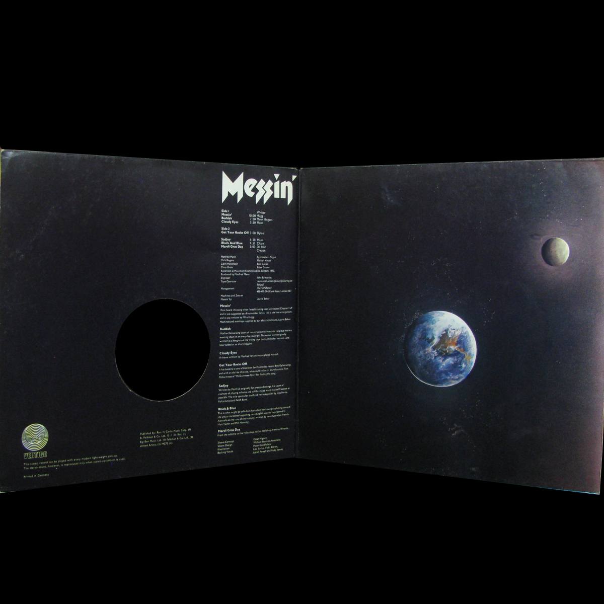 LP Manfred Mann's Earth Band — Messin' фото 3