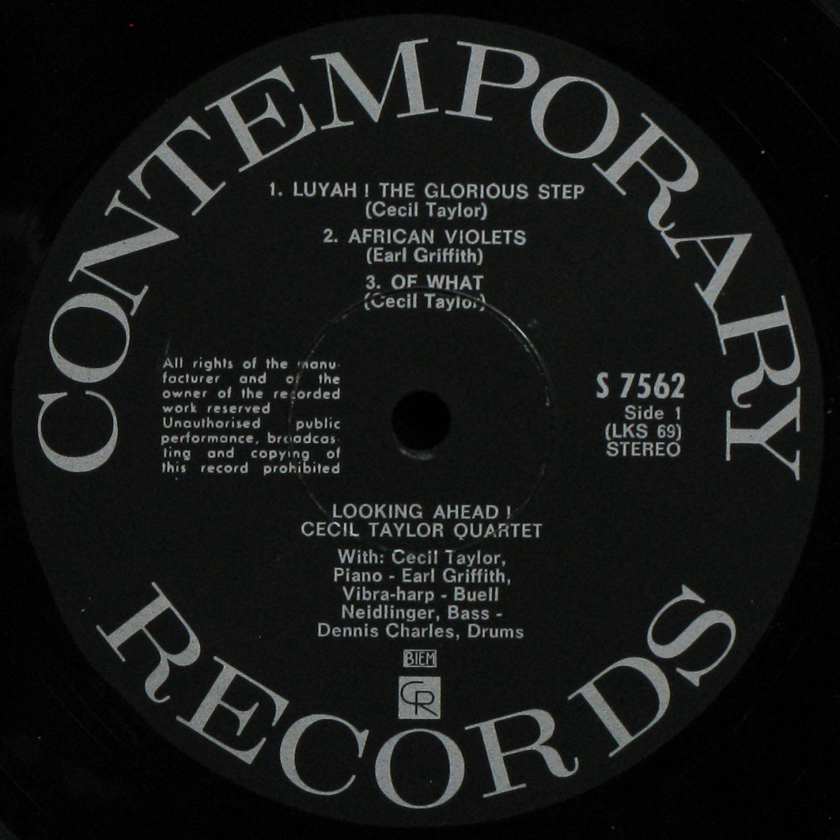 LP Cecil Taylor Quartet — Looking Ahead! фото 3