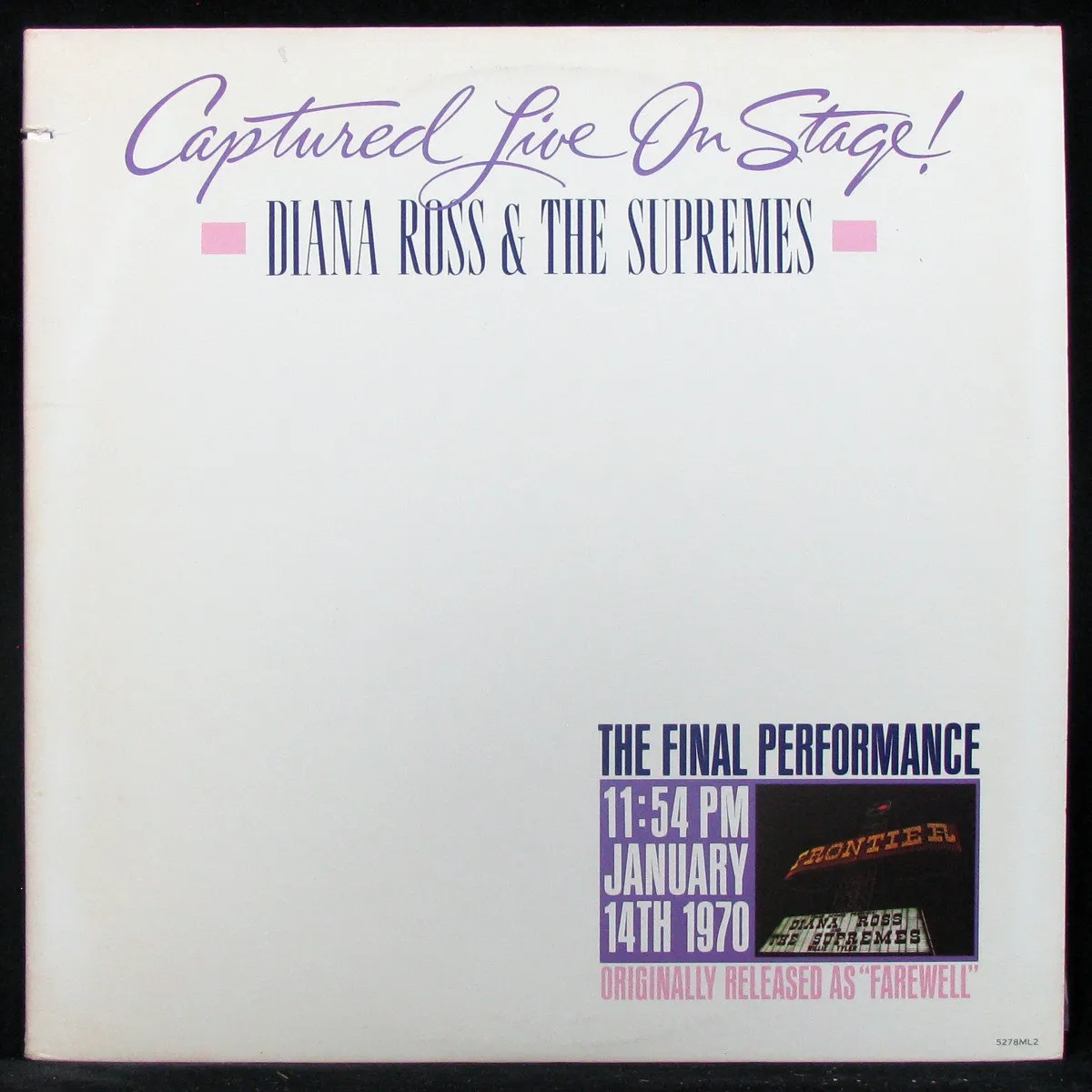 LP Diana Ross & The Supremes — Captured Live On Stage! (2LP) фото