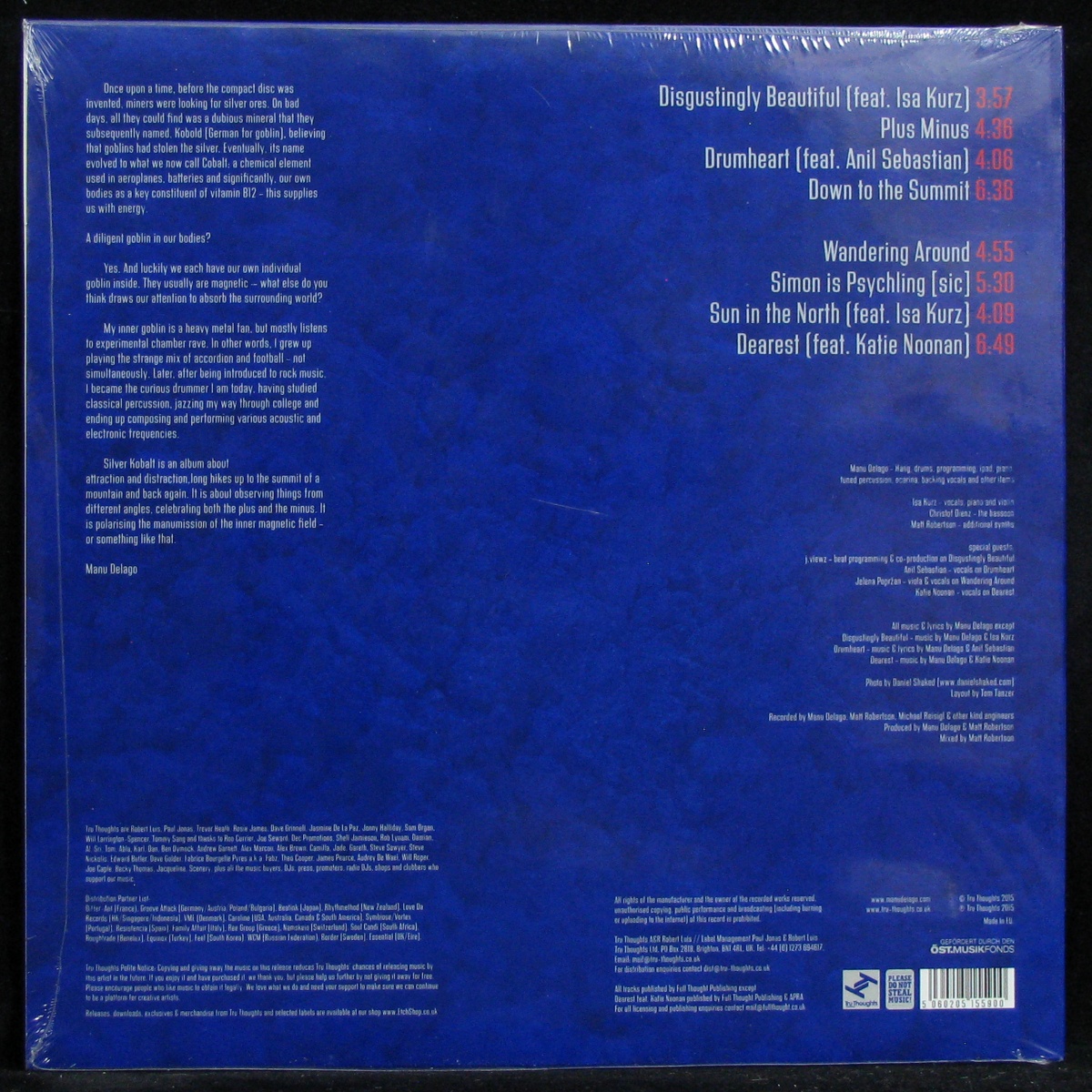 LP Manu Delago — Silver Kobalt фото 2