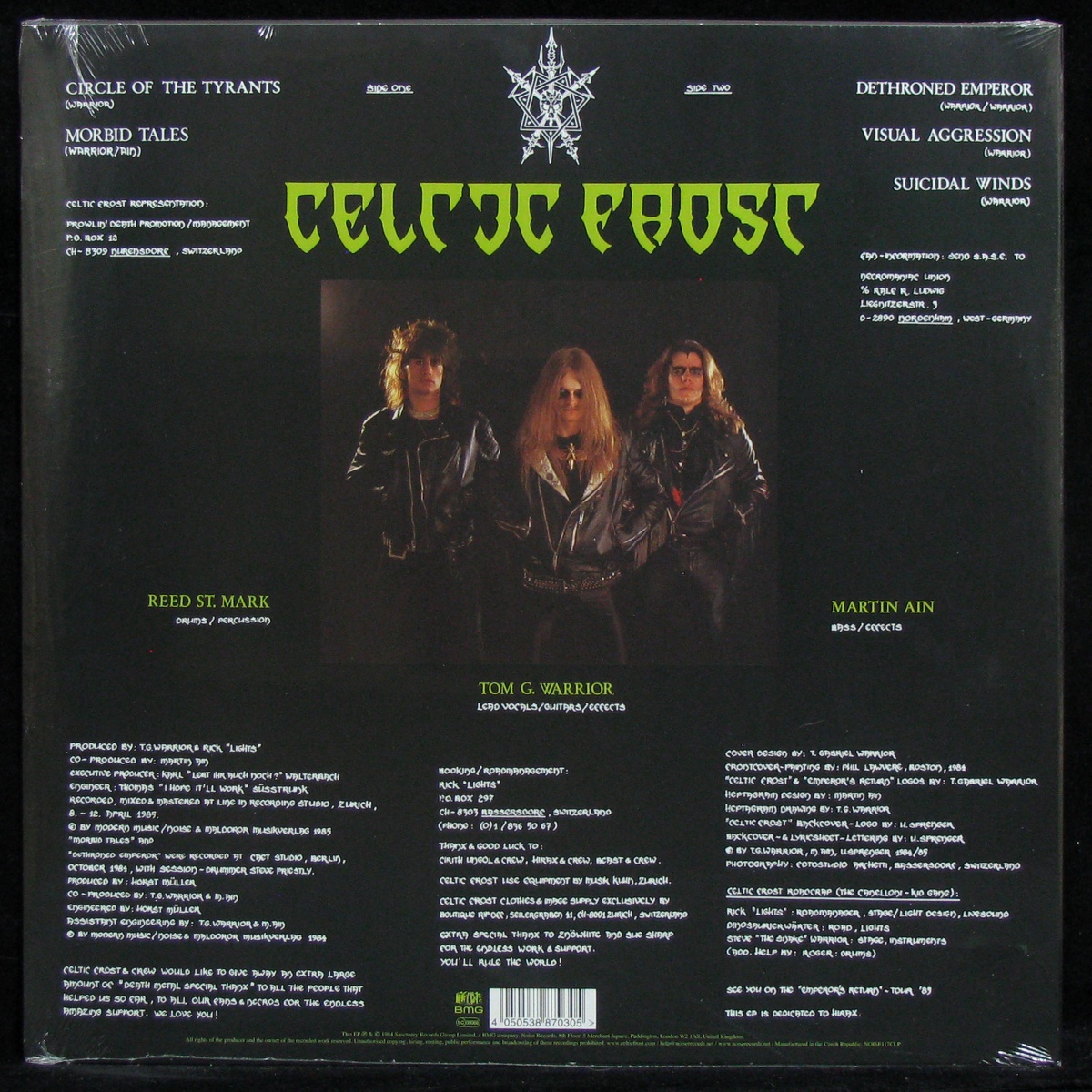 LP Celtic Frost — Emperor's Return (+ постер, EP (мини-альбом)) фото 2