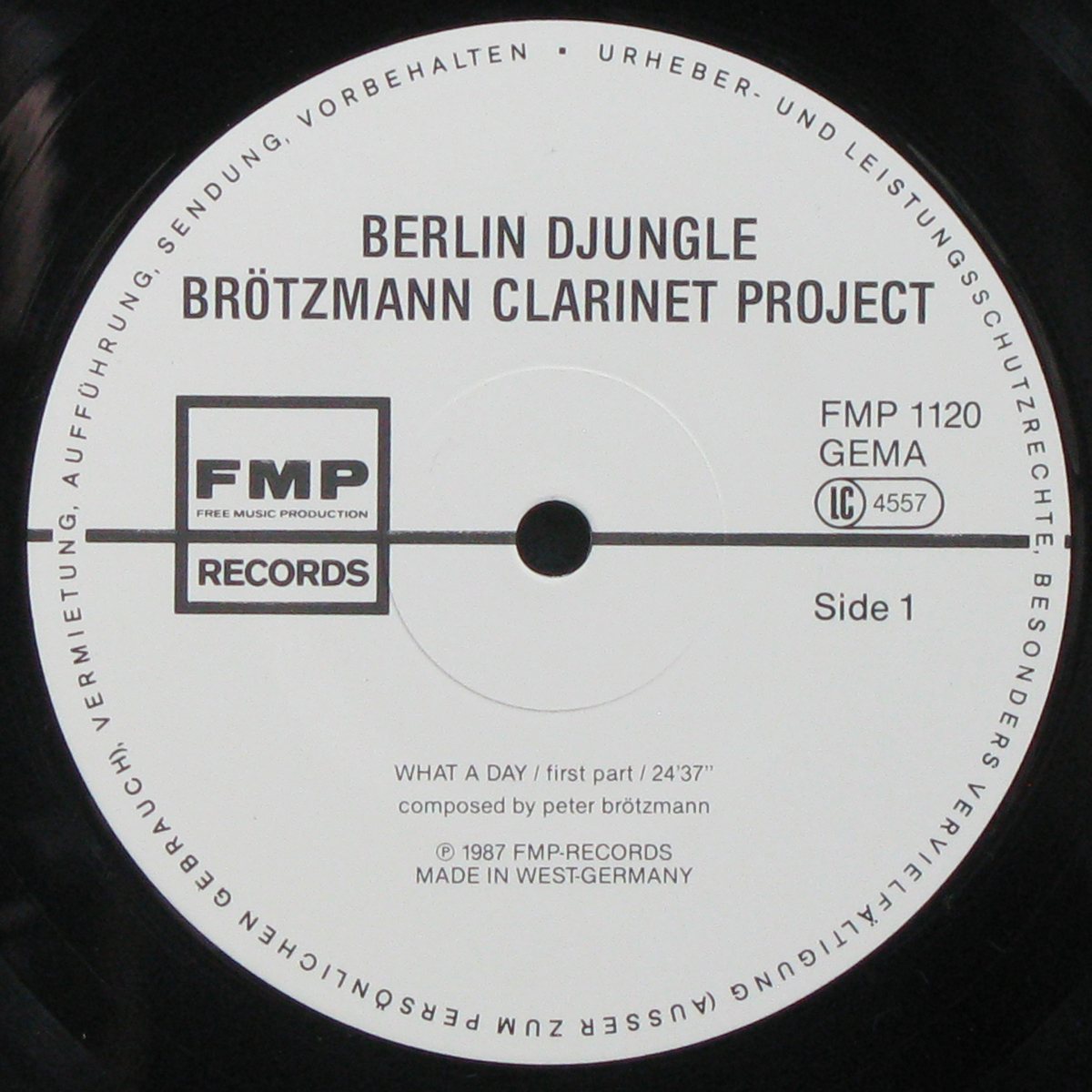 LP Brotzmann Clarinet Project — Berlin Djungle фото 3