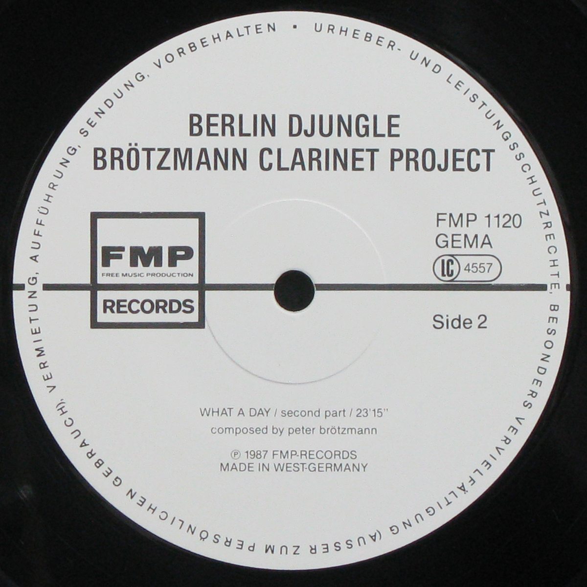 LP Brotzmann Clarinet Project — Berlin Djungle фото 4