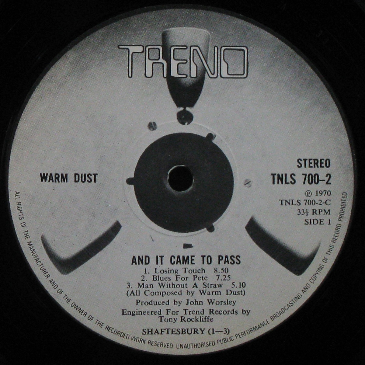 LP Warm Dust — And It Came To Pass (2LP) фото 6