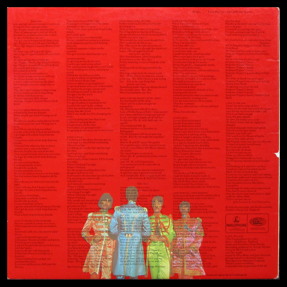 LP Beatles — Sgt. Pepper's Lonely Hearts Club Band фото 2