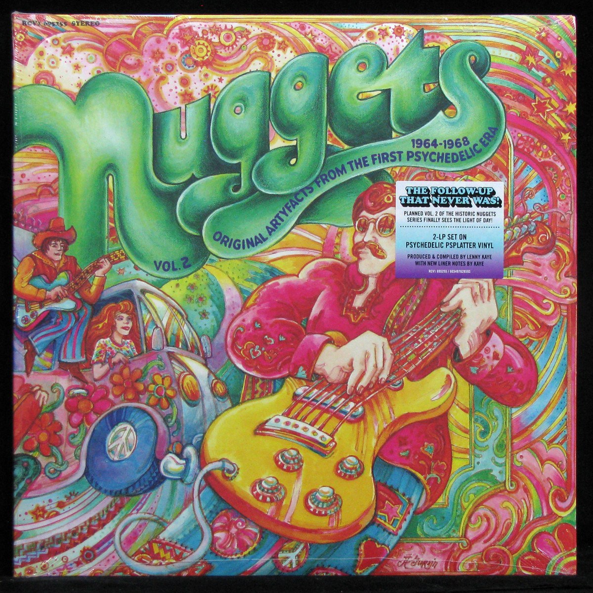 LP V/A — Nuggets: Vol. 2 Original Artyfacts From The First Psychedelic Era 1964-1968 (2LP, coloured vinyl) фото