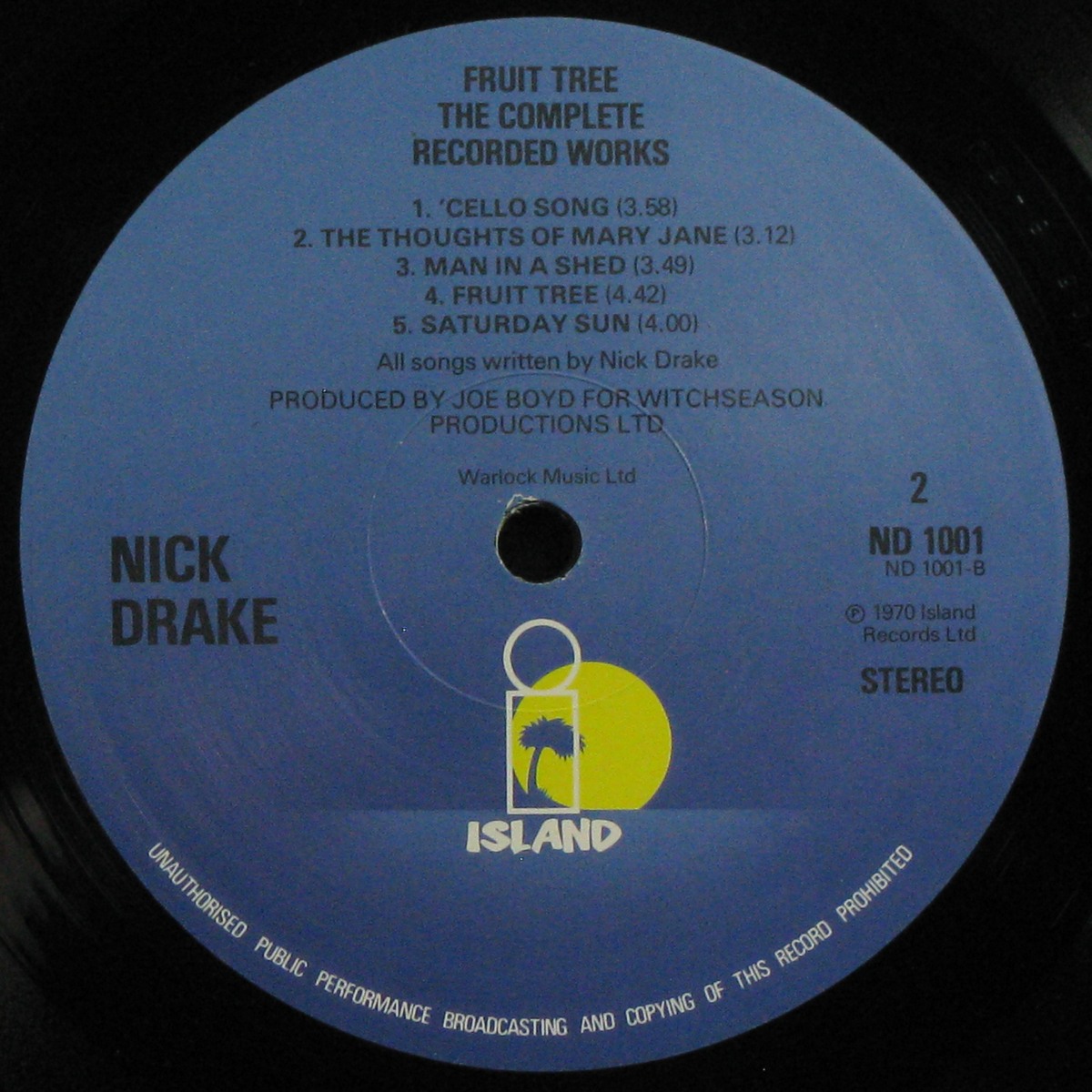 LP Nick Drake — Fruit Tree - The Complete Recorded Works (2LP Box, + буклет) фото 7