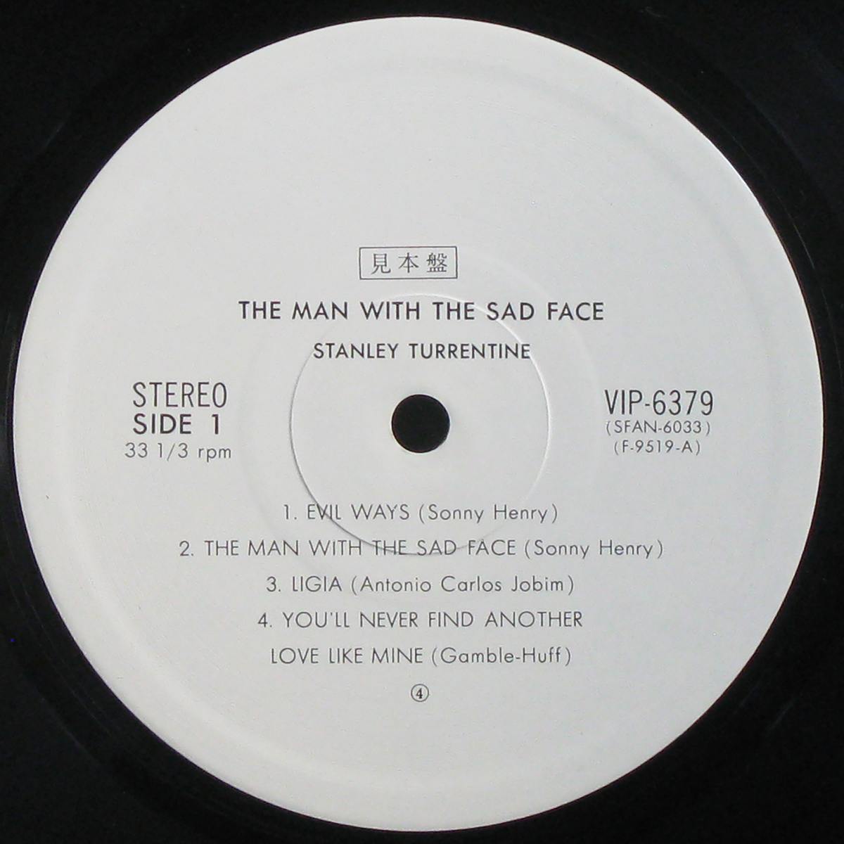 LP Stanley Turrentine — Man With The Sad Face (промо) фото 4