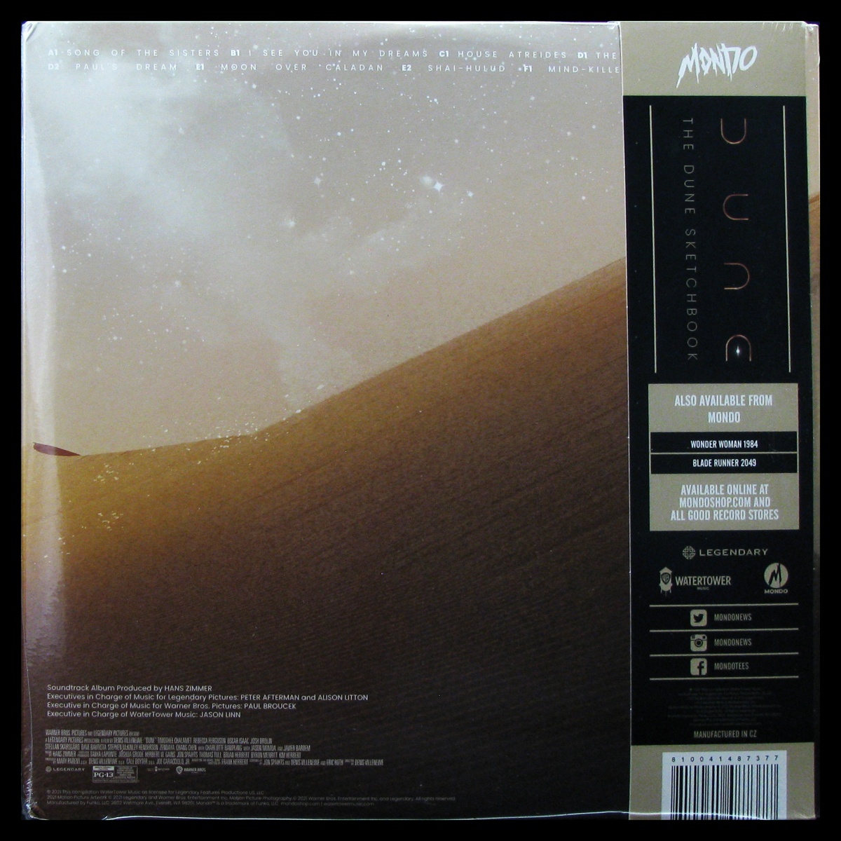LP Hans Zimmer — Dune (The Dune Sketchbook) (Music From The Motion Picture) (3LP, + obi) фото 2