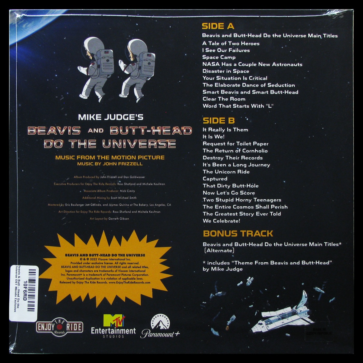 LP John Frizzell — Beavis And Butt-Head Do The Universe фото 2