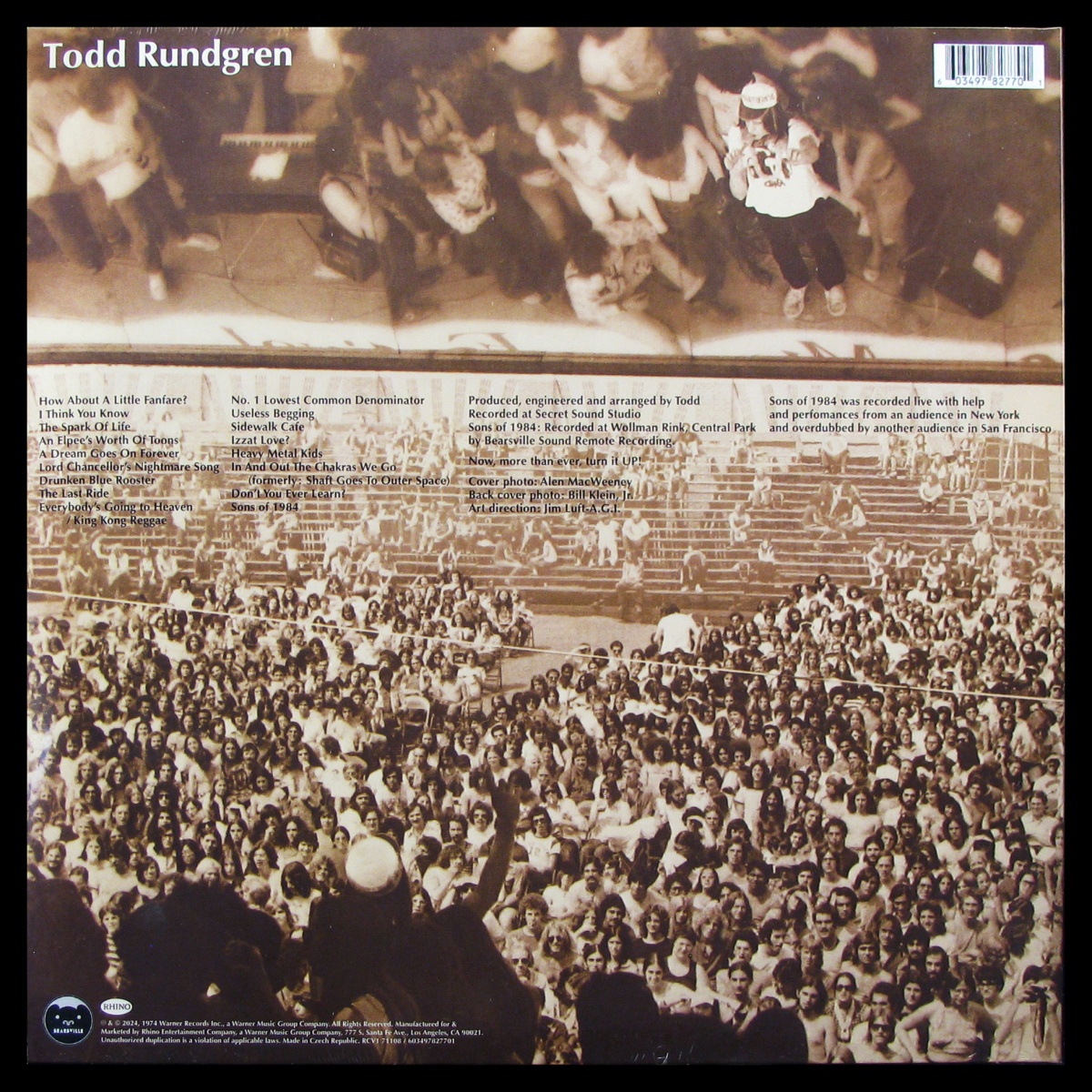 LP Todd Rundgren — Todd (2LP, цветной винил) фото 2