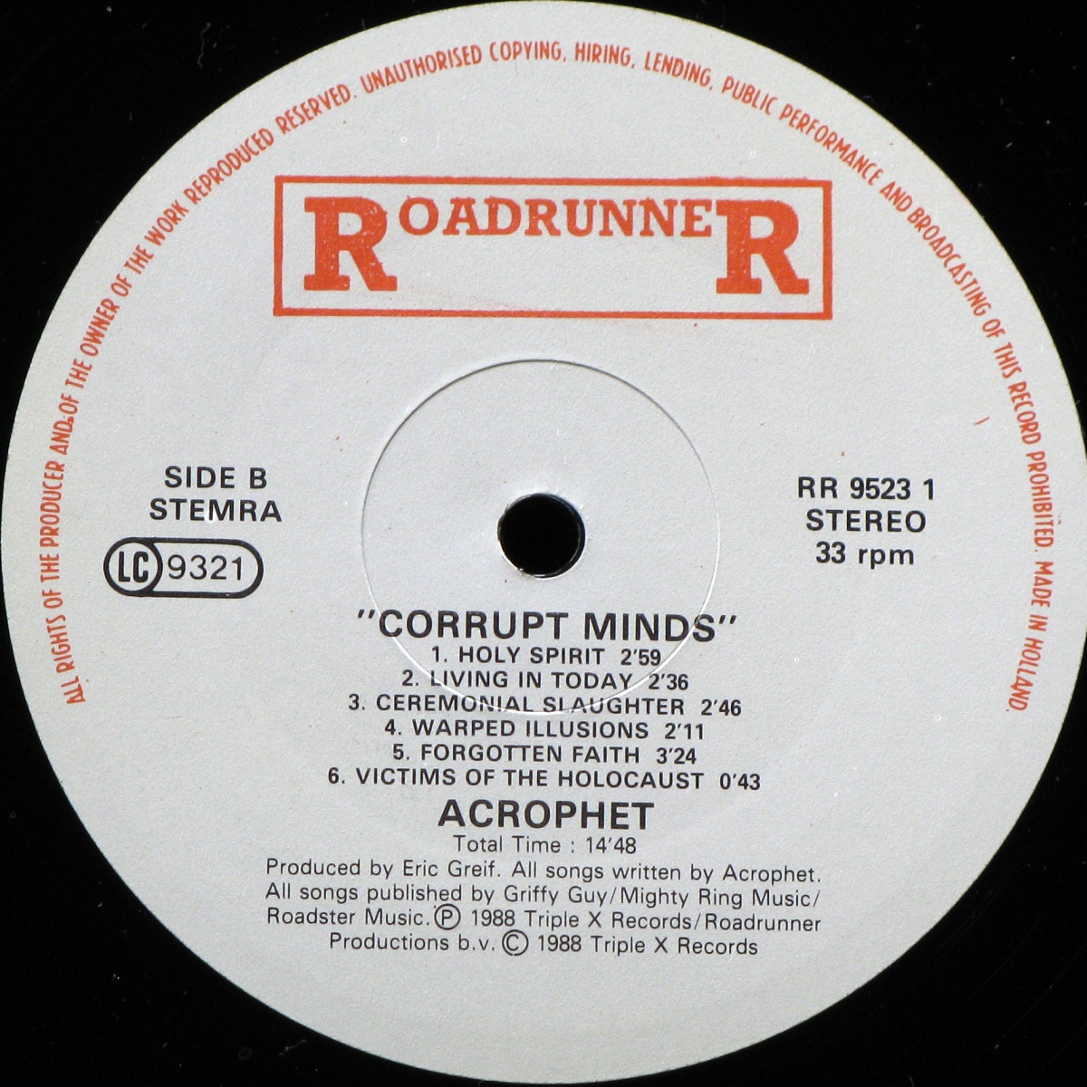 LP Acrophet — Corrupt Minds фото 4