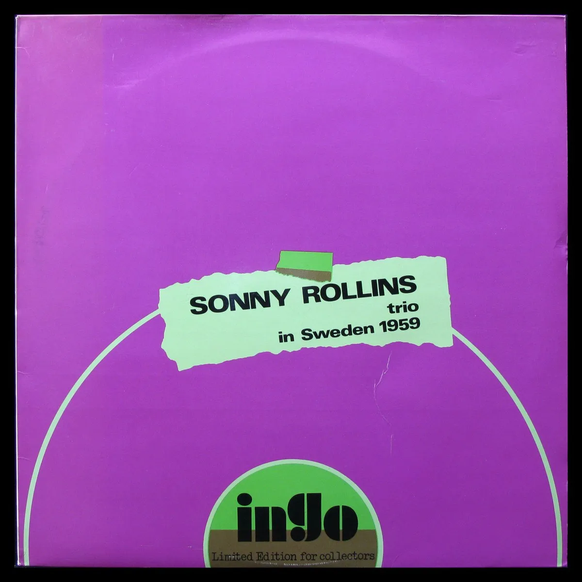 LP Sonny Rollins Trio — In Sweden 1959 (моно) фото