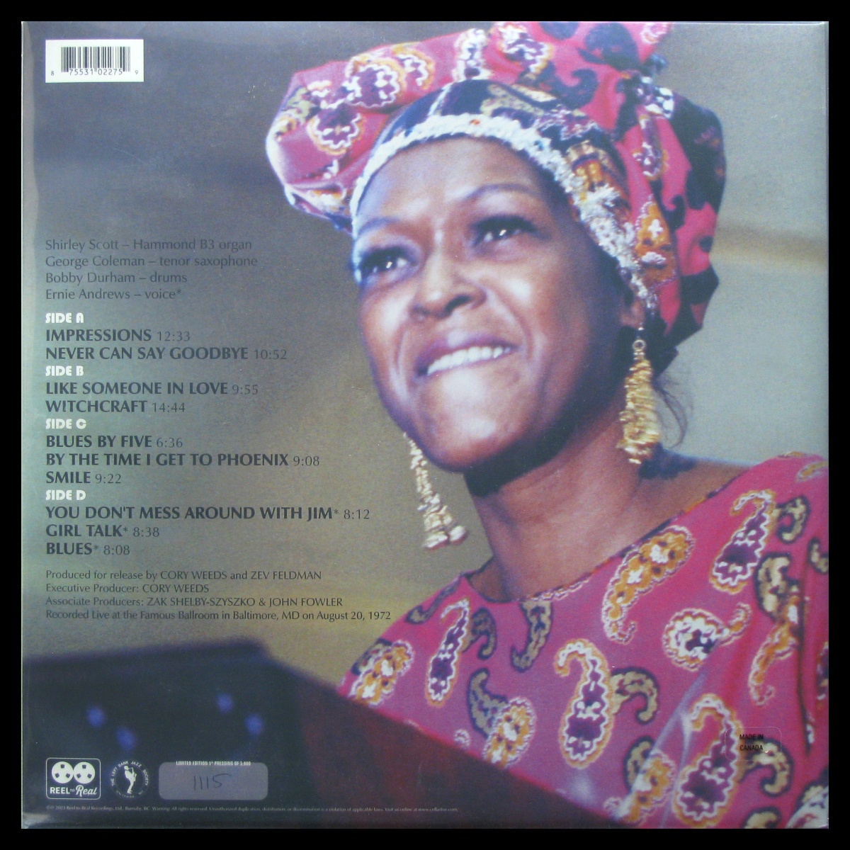 LP Shirley Scott — Queen Talk: Live At The Left Bank (2LP, + буклет) фото 2
