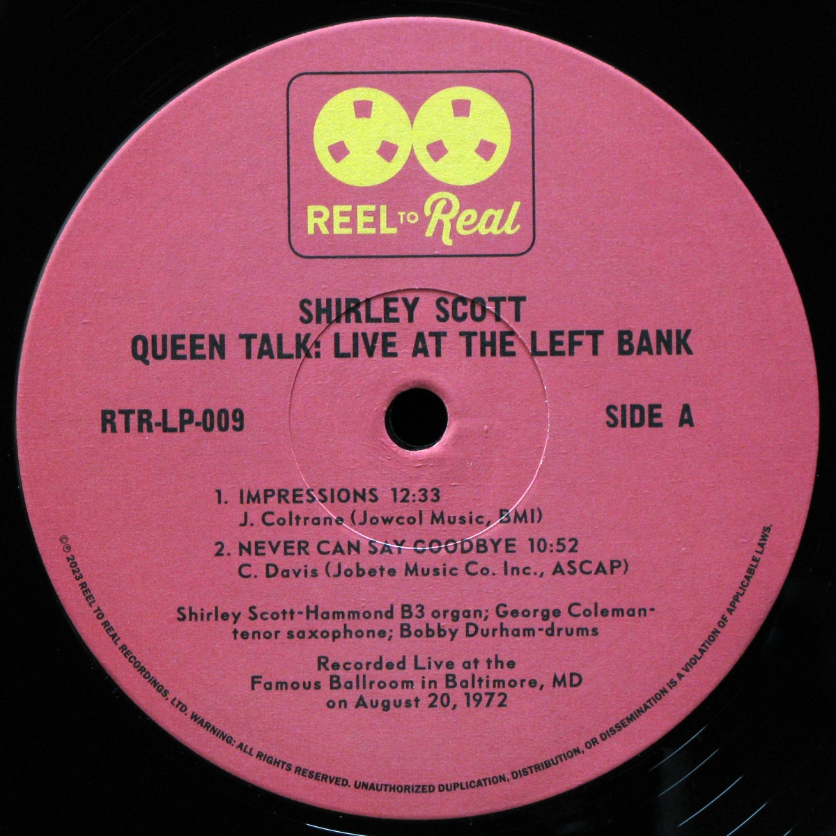 LP Shirley Scott — Queen Talk: Live At The Left Bank (2LP, + буклет) фото 3