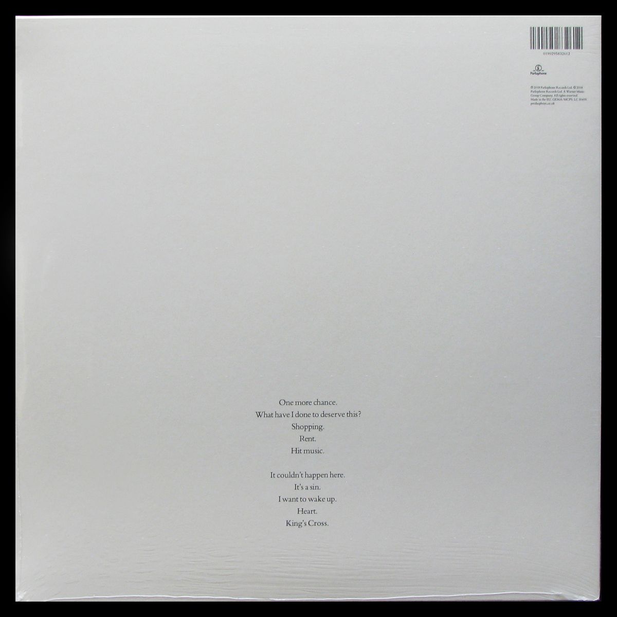 LP Pet Shop Boys — Actually фото 2