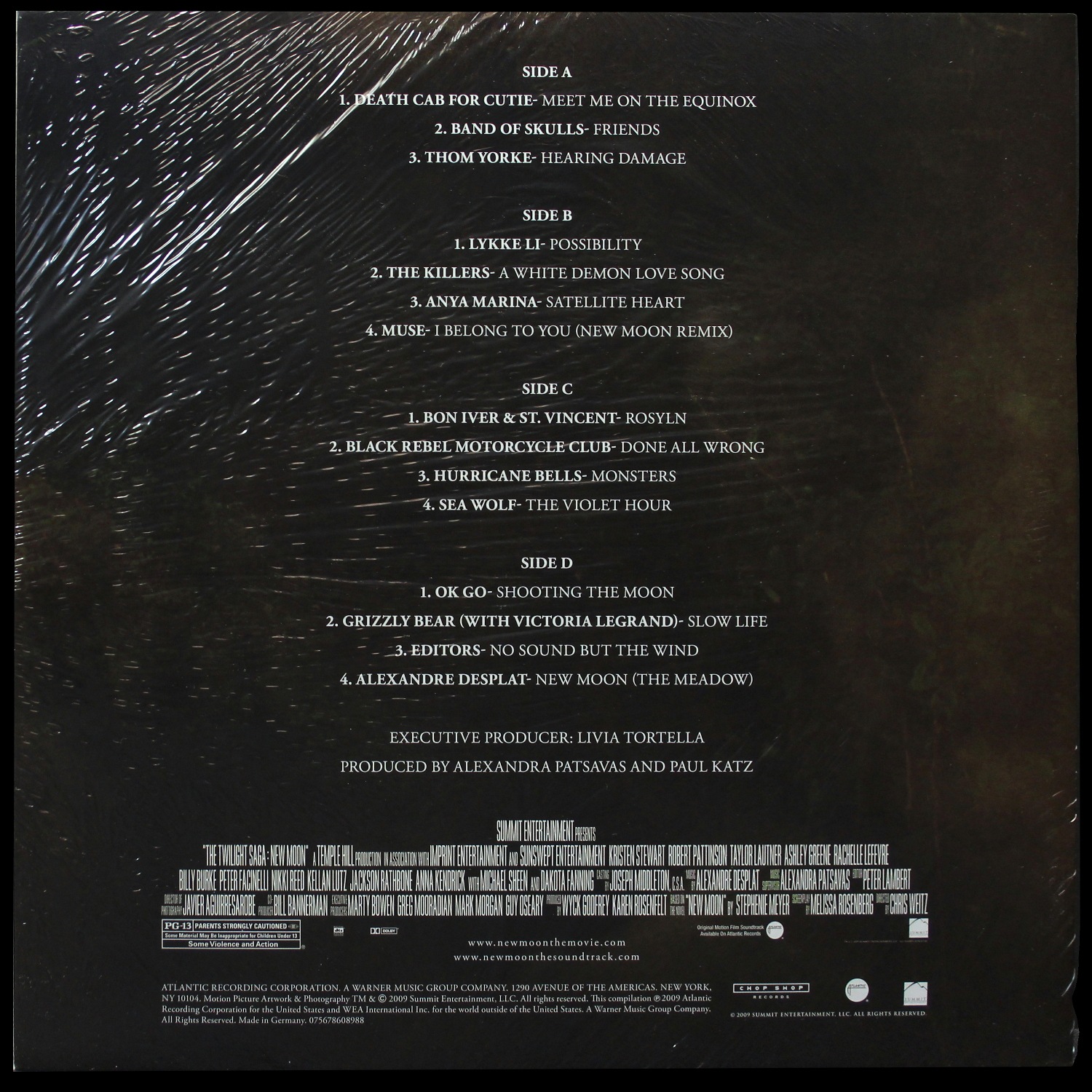 LP V/A — Twilight Saga: New Moon (Original Motion Picture Soundtrack) (2LP, цветной винил) фото 2