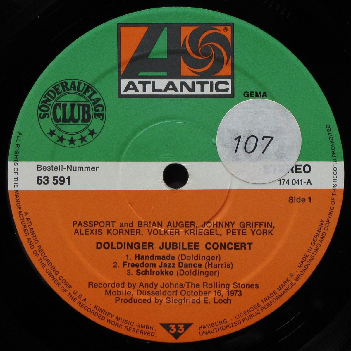 LP Passport — Doldinger Jubilee Concert (клубное издание) фото 2