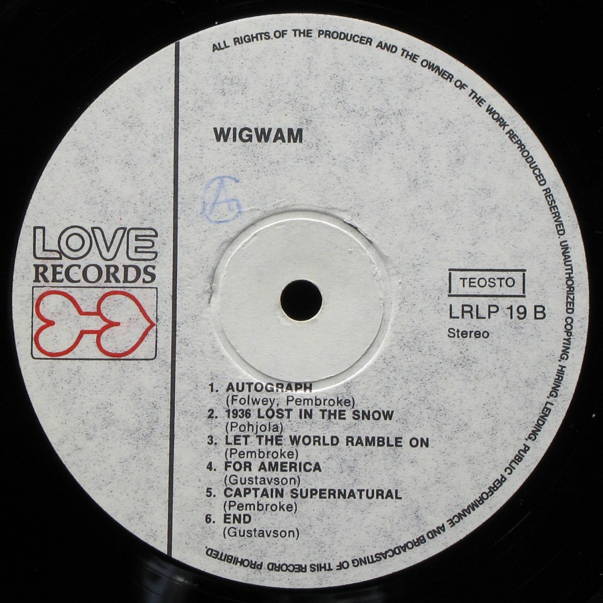 LP Wigwam — Tombstone Valentine фото 4